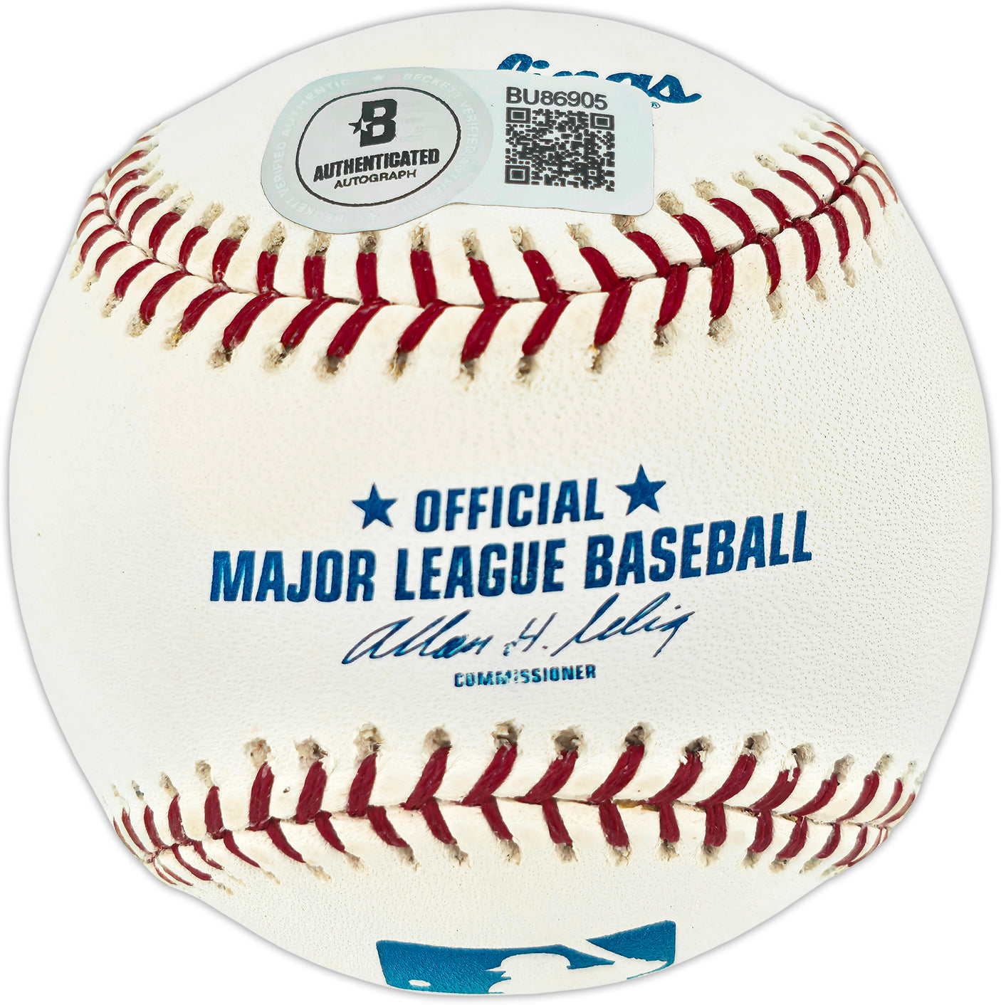 Eddie Fisher Autographed Official MLB Baseball Baltimore Orioles "1966 Champions" Beckett BAS QR #BU86905