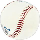 Eddie Fisher Autographed Official MLB Baseball Baltimore Orioles "1966 Champions" Beckett BAS QR #BU86905