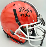 Baker Mayfield Autographed Cleveland Browns Full Size Orange Schutt Authentic Helmet "#1 Pick" Beckett BAS Witness #L23175