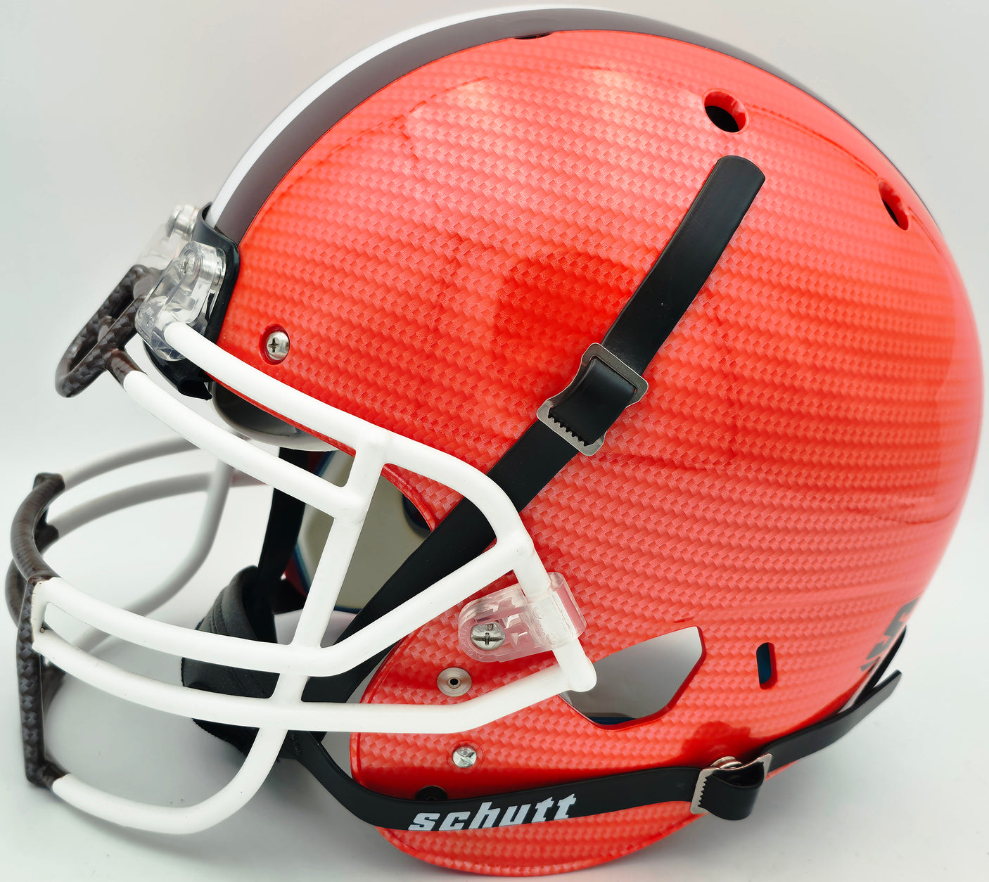 Baker Mayfield Autographed Cleveland Browns Full Size Orange Schutt Authentic Helmet "#1 Pick" Beckett BAS Witness #L23175