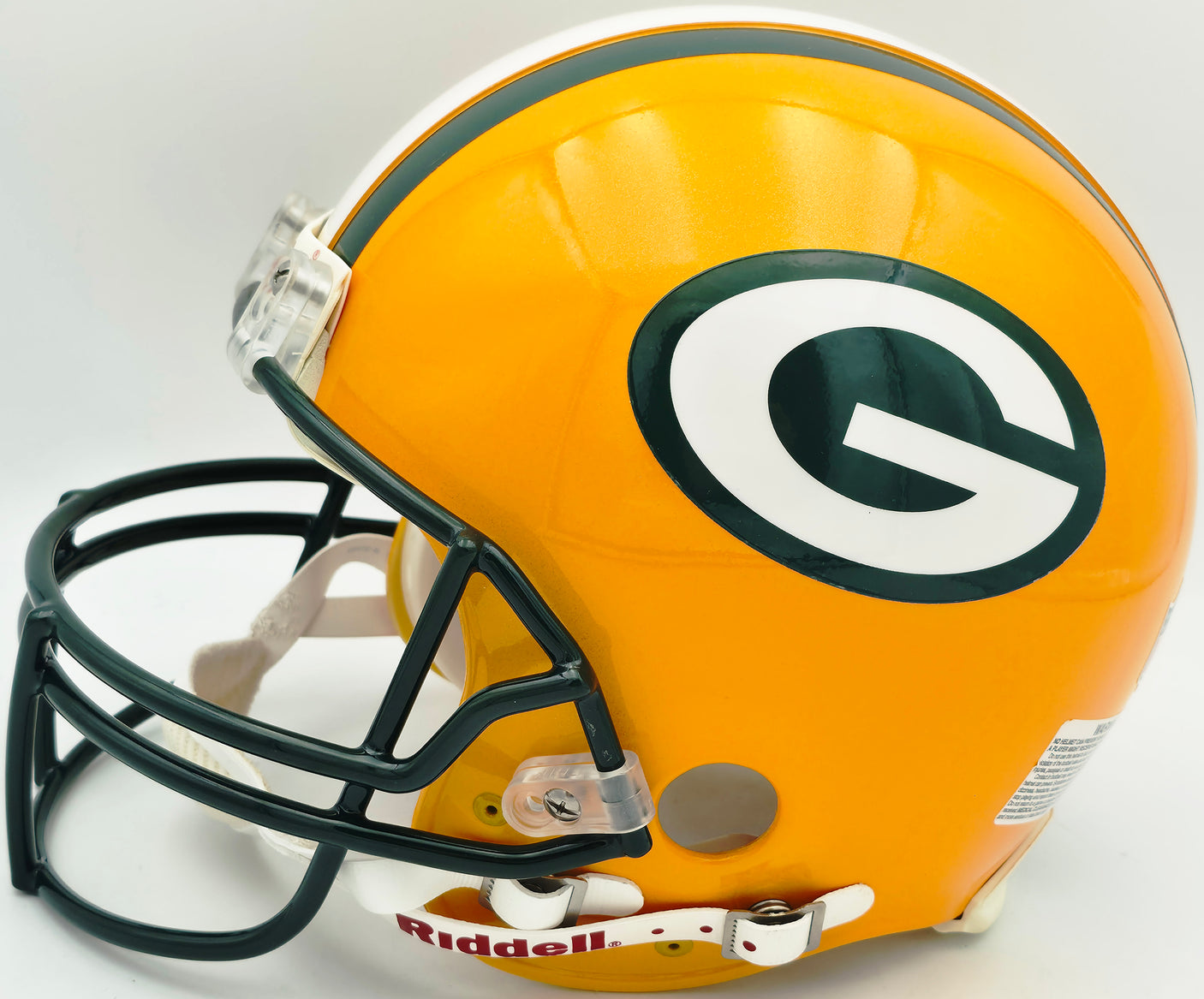 Clay Matthews Autographed Green Bay Packers Full Size Yellow Authentic Helmet Beckett BAS QR #BU86390