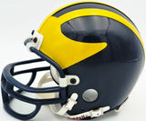 Bo Schembechler Autographed Michigan Wolverines Blue Mini Helmet JSA #CD41098