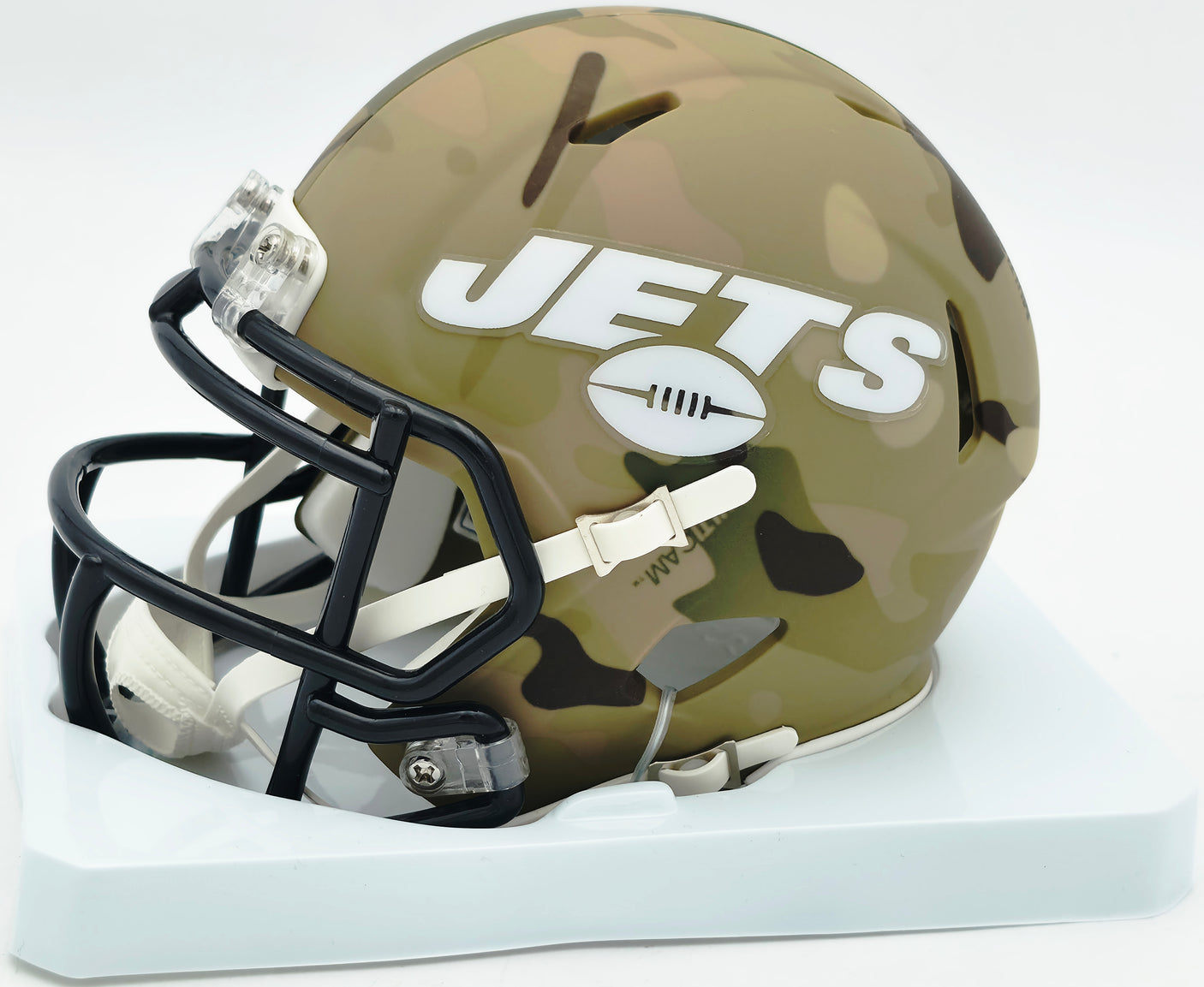 LaDainian Tomlinson Autographed New York Jets Camo Speed Mini Helmet "HOF 17" Beckett BAS Witness #1W603510