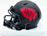 Marcus Allen Autographed Kansas City Chiefs Eclipse Black Speed Mini Helmet Beckett BAS Witness #WD41346