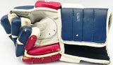 Wayne Gretzky Autographed Blue & Red Hespeler Hockey Glove New York Rangers "1999" Beckett BAS #AE49023
