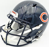 Richard Dent Autographed Chicago Bears Full Size Blue Replica Helmet "MVP XX" Beckett BAS QR #WN50743