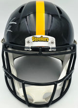 Najee Harris Autographed Pittsburgh Steelers Full Size Black Replica Salute Helmet Fanatics Holo #B107792