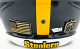 Najee Harris Autographed Pittsburgh Steelers Full Size Black Replica Salute Helmet Fanatics Holo #B107792