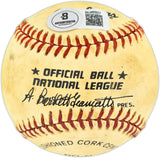 Earl Battey Autographed Official NL Baseball Minnesota Twins Beckett BAS QR #BU86927