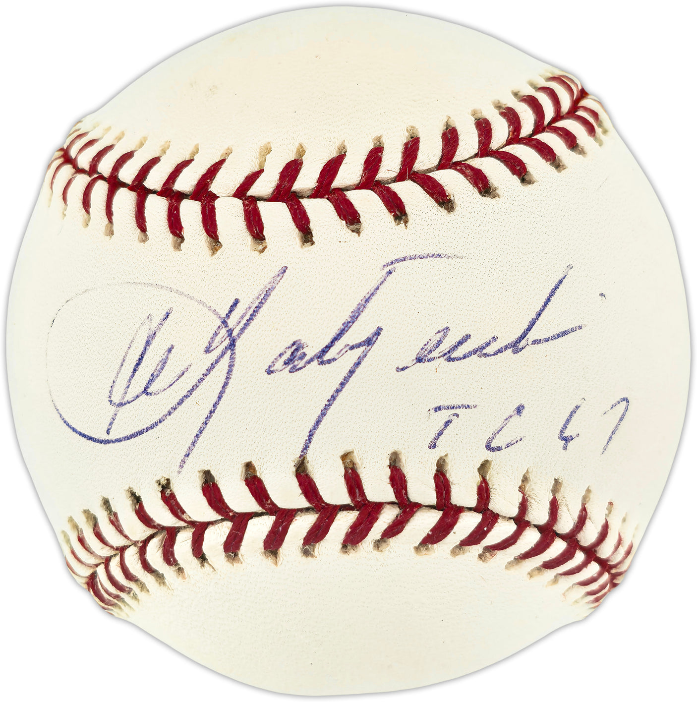 Carl Yastrzemski Autographed Official MLB Baseball Boston Red Sox "TC 67" Beckett BAS QR #BU86928