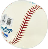 Carl Yastrzemski Autographed Official MLB Baseball Boston Red Sox "HOF 89" Beckett BAS QR #BU86944