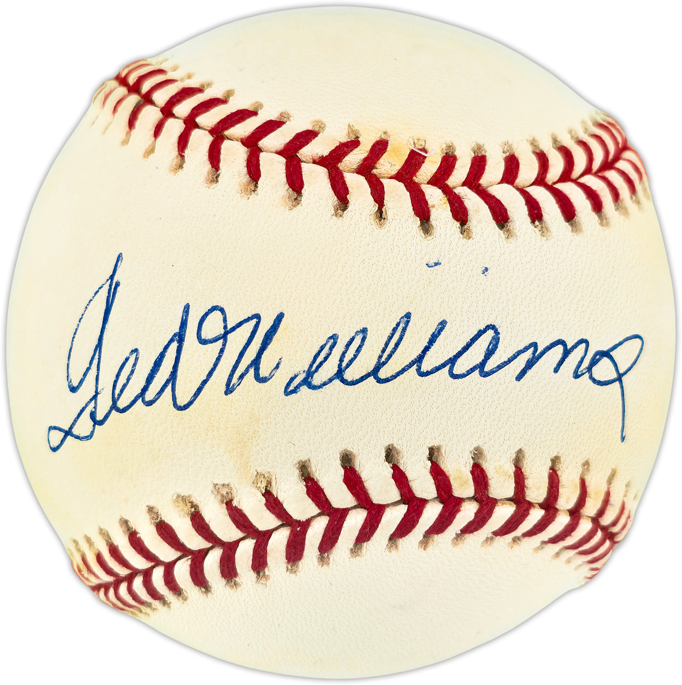 Ted Williams Autographed Official AL Baseball Boston Red Sox Beckett BAS #AE51020