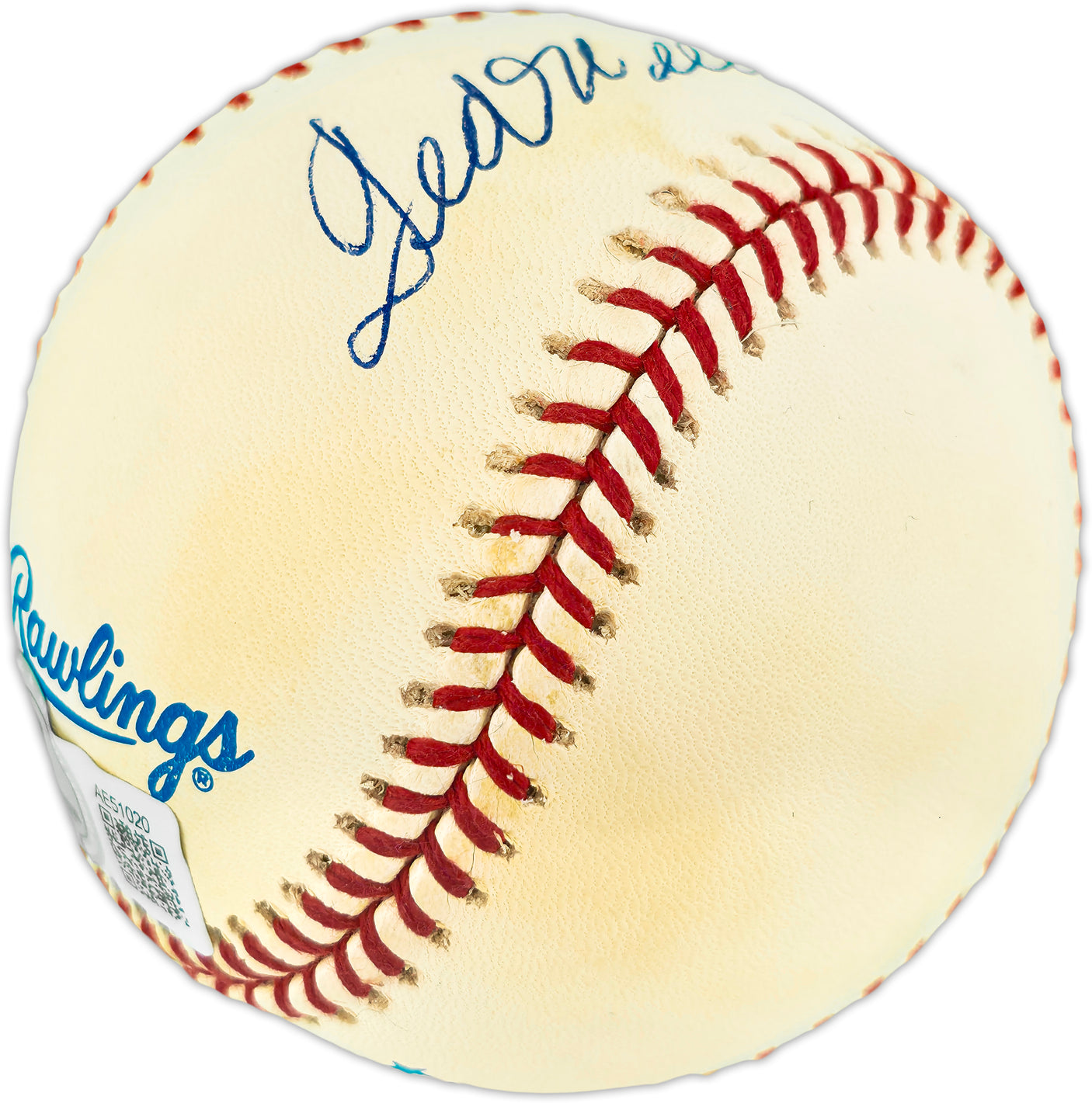 Ted Williams Autographed Official AL Baseball Boston Red Sox Beckett BAS #AE51020