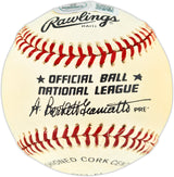 Willie Mays Autographed Official NL Baseball San Francisco Giants Beckett BAS #AE49047