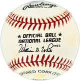 Willie Mays Autographed Official NL Baseball San Francisco Giants Beckett BAS #AE49048