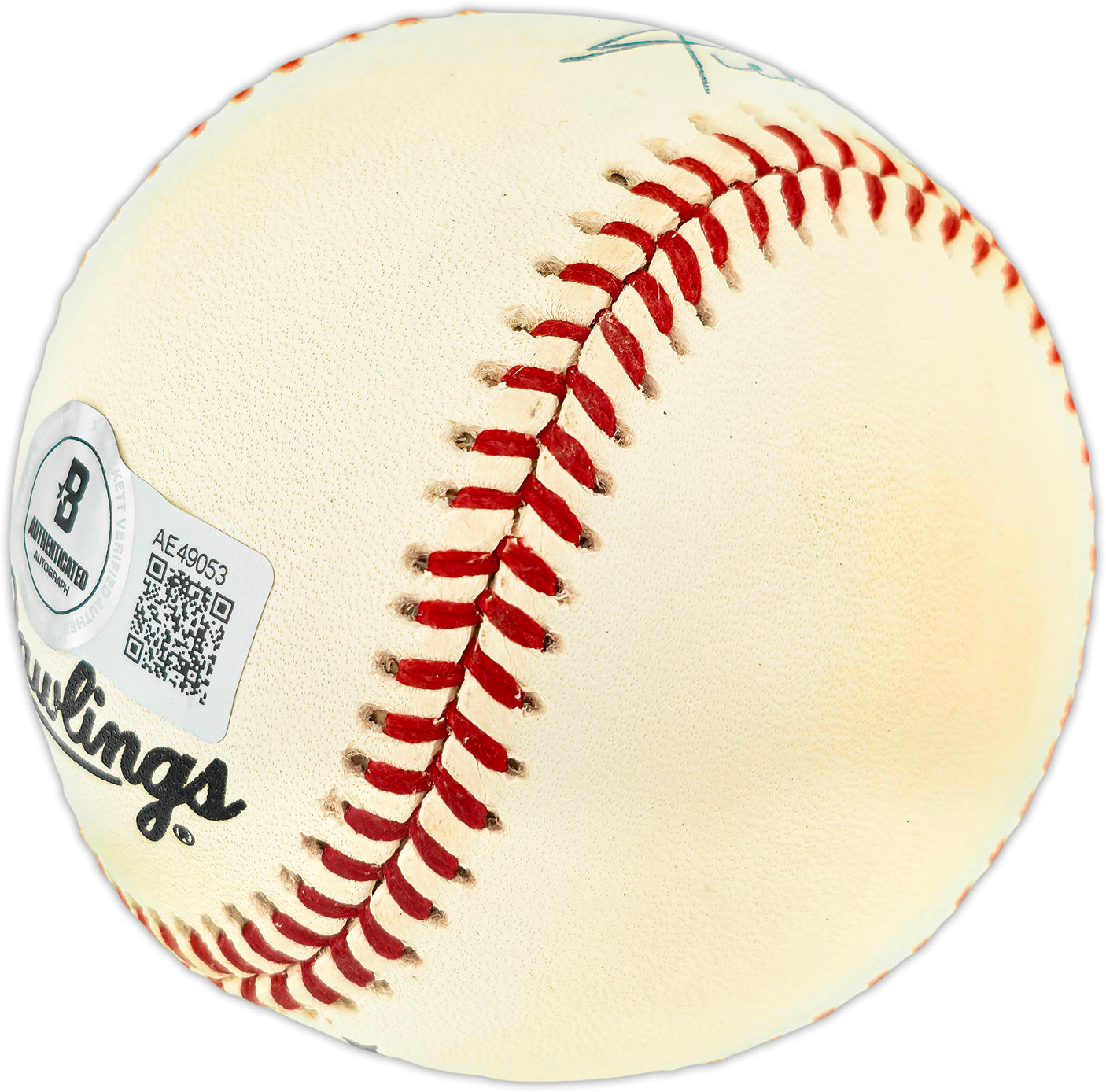 Willie Mays Autographed Official NL Baseball San Francisco Giants Beckett BAS #AE49053