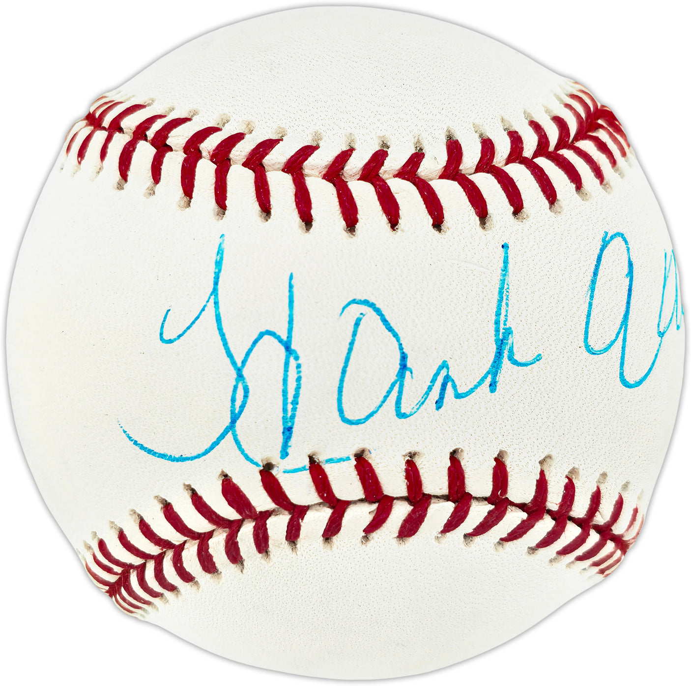 Hank Aaron Autographed Official MLB Baseball Atlanta Braves Beckett BAS #AE49057
