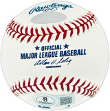 Hank Aaron Autographed Official MLB Baseball Atlanta Braves Beckett BAS #AE49057