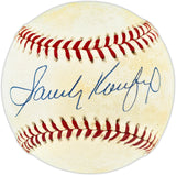 Sandy Koufax Autographed Official NL Baseball Los Angeles Dodgers Beckett BAS #AE49061