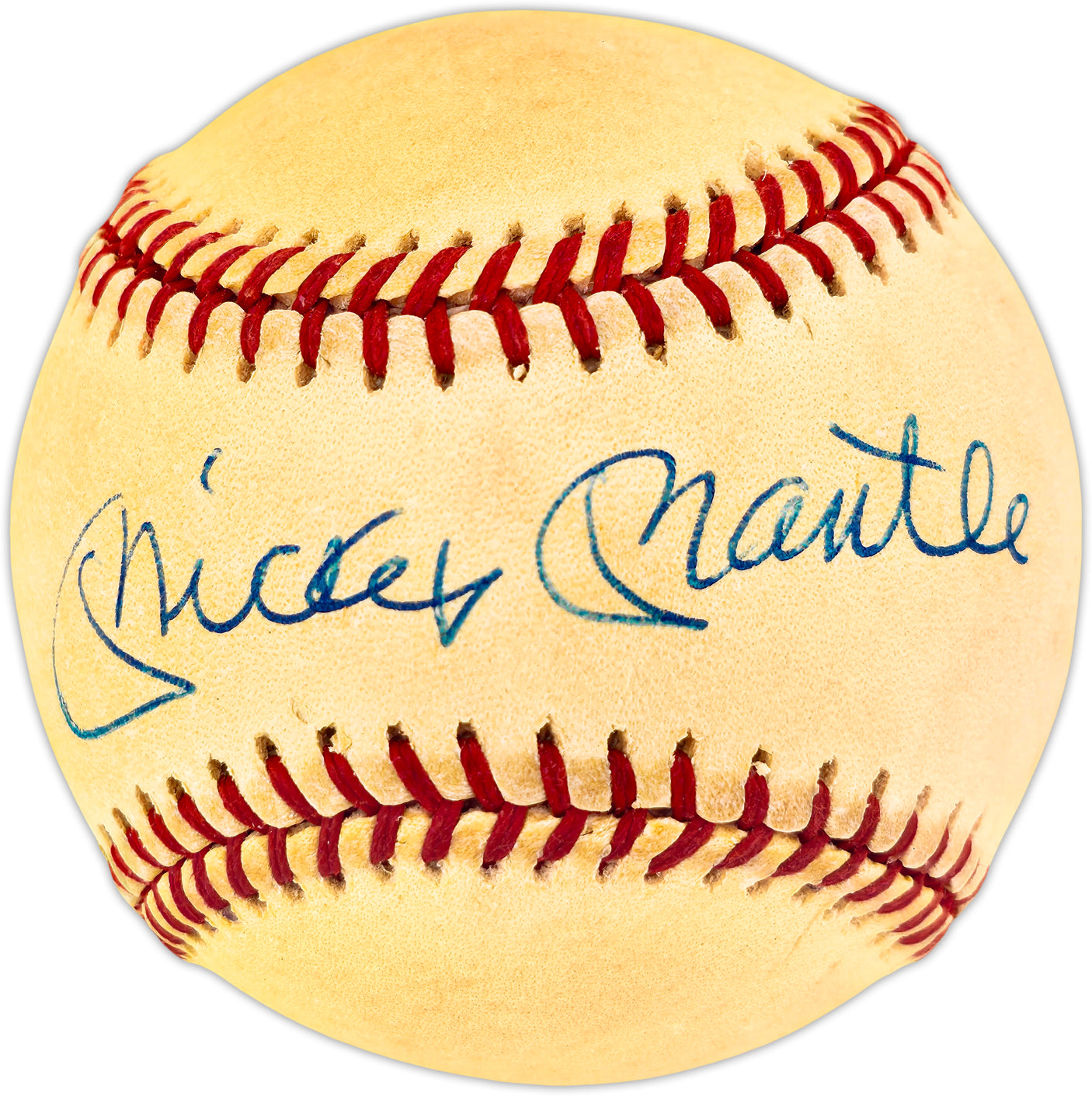 Mickey Mantle Autographed Official AL Baseball New York Yankees Beckett BAS #AE49062
