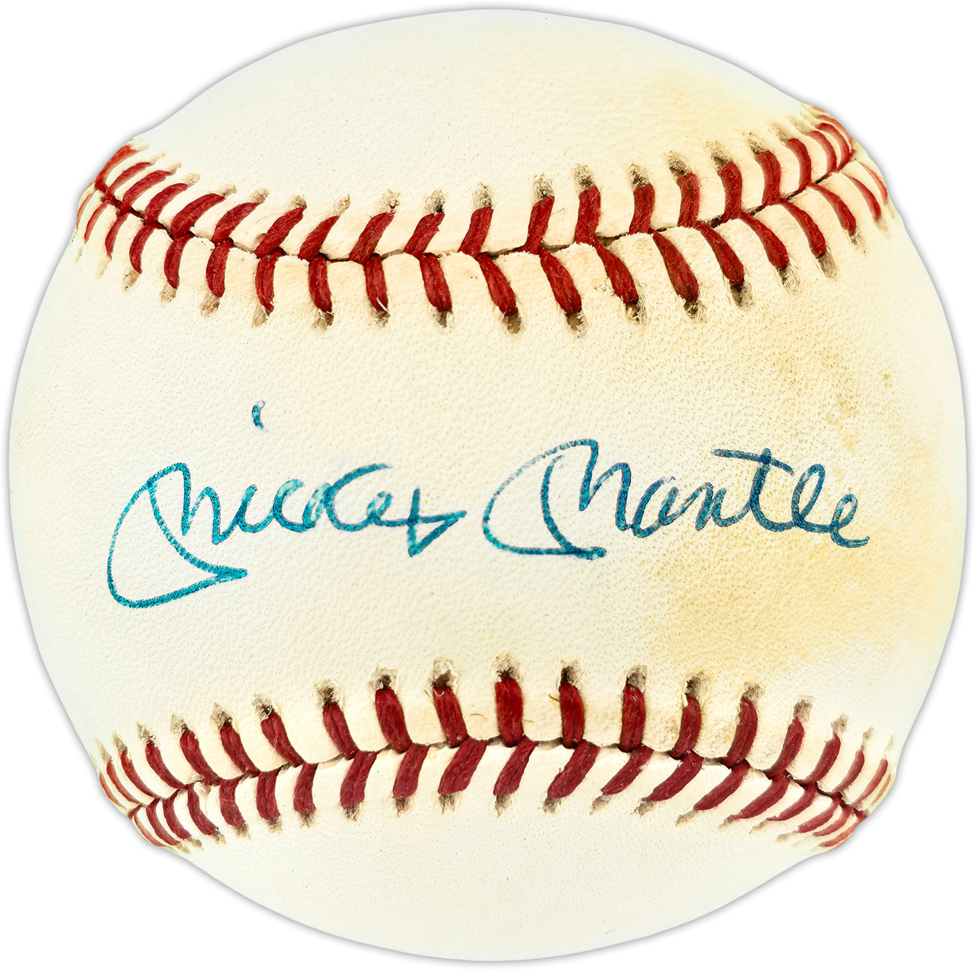 Mickey Mantle Autographed Official AL Baseball New York Yankees Beckett BAS #AE49064