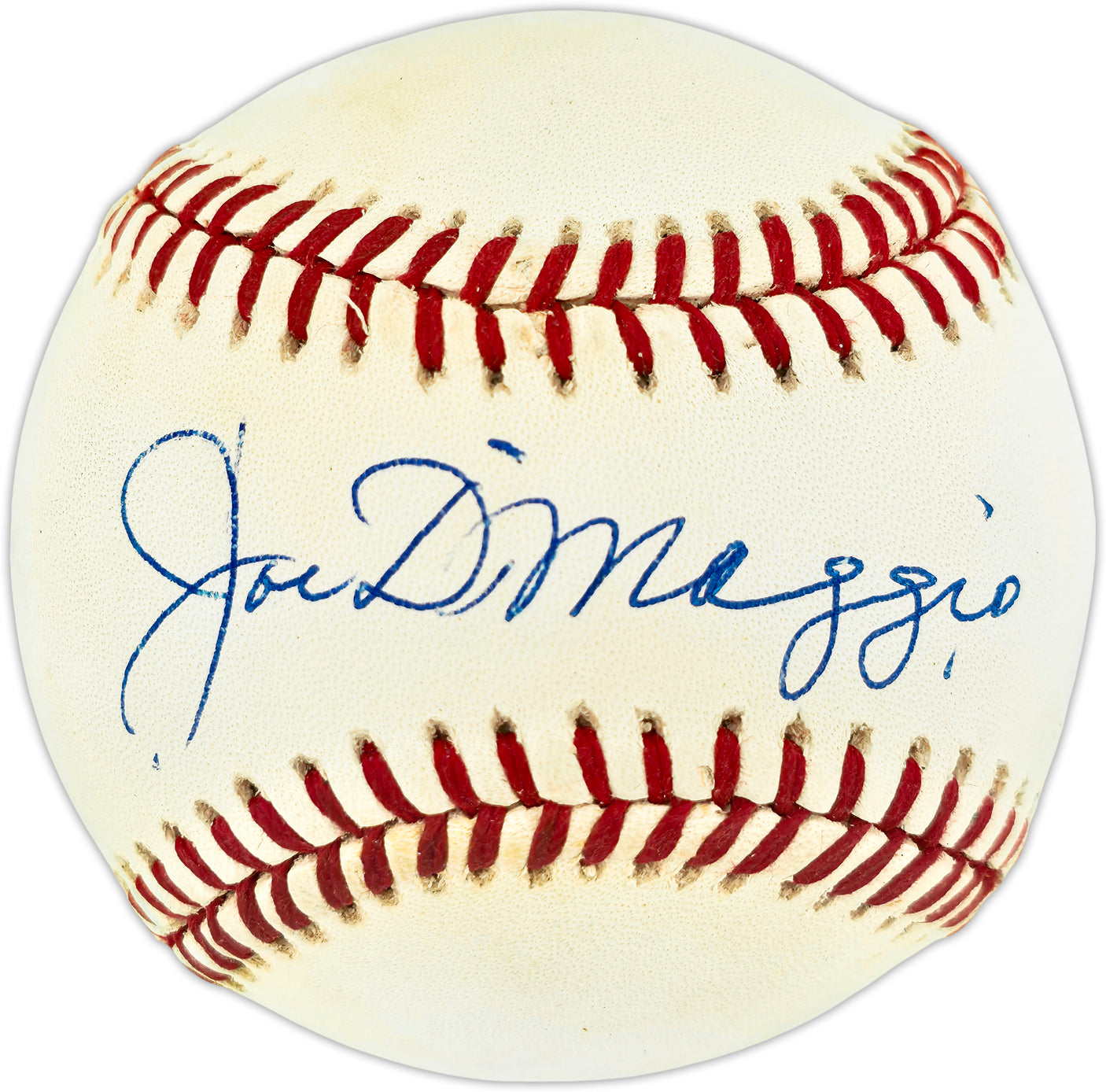 Joe Dimaggio Autographed Official AL Baseball New York Yankees Beckett BAS #AE49065