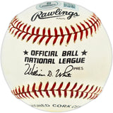 Willie Mays & Ken Griffey Jr. Autographed Official NL Baseball Beckett BAS #AE49067