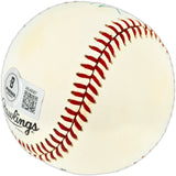 Willie Mays & Ken Griffey Jr. Autographed Official NL Baseball Beckett BAS #AE49067