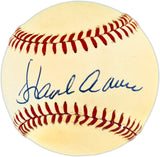 Hank Aaron Autographed Official NL Baseball Atlanta Braves Beckett BAS #AE49080