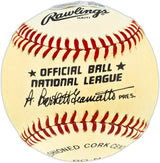 Hank Aaron Autographed Official NL Baseball Atlanta Braves Beckett BAS #AE49080