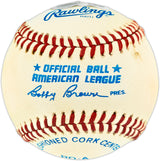 Ted Williams Autographed Official AL Baseball Boston Red Sox Beckett BAS #AE49079