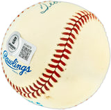 Ted Williams Autographed Official AL Baseball Boston Red Sox Beckett BAS #AE49079