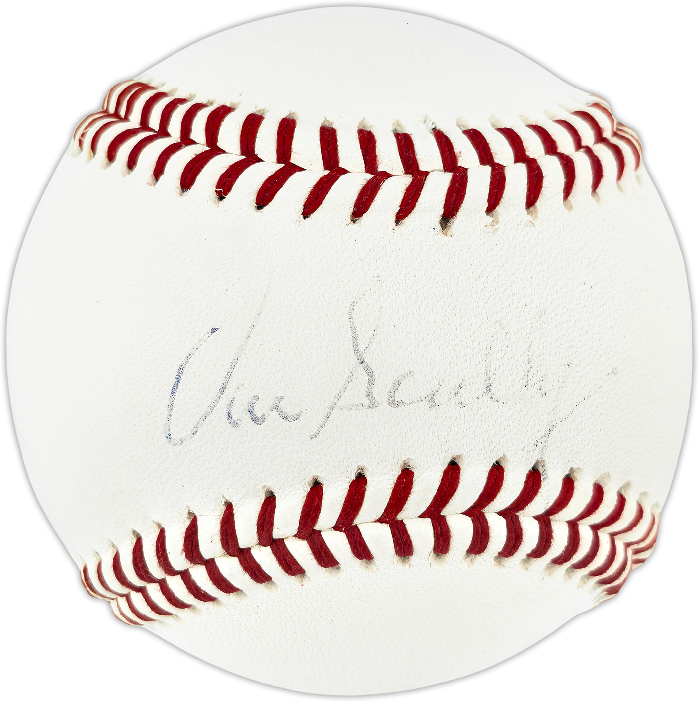 Vin Scully Autographed Official Professional League Baseball Los Angeles Dodgers Beckett BAS #AE49076