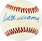 Ted Williams Autographed Official AL Baseball Boston Red Sox Beckett BAS #AE49092