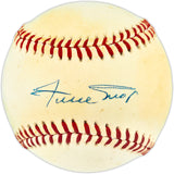 Willie Mays Autographed Official NL Baseball San Francisco Giants Beckett BAS #AE49089