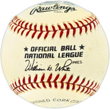Hank Aaron & Al Downing Autographed Official NL Baseball "HR 715" Beckett BAS #AE49088