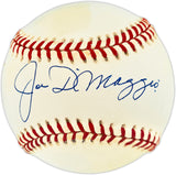 Joe Dimaggio Autographed Official AL Baseball New York Yankees Beckett BAS #AE49086