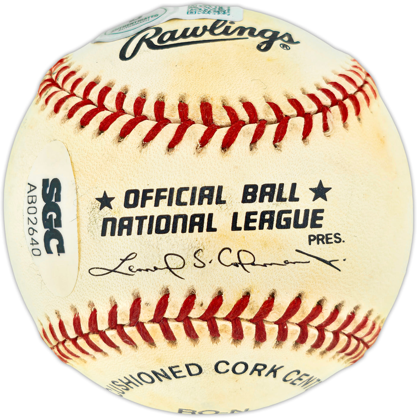 Willie Mays Autographed Official NL Baseball San Francisco Giants Beckett BAS #AE49083