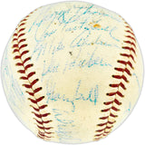 1967 Boston Red Sox Team Autographed Official Baseball With 26 Signatures Including Tony Conigliaro & Sparky Lyle Beckett BAS #AE49082