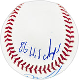 Dwight "Doc" Gooden Autographed Official Statball MLB Baseball New York Mets Beckett BAS Witness #2W442648