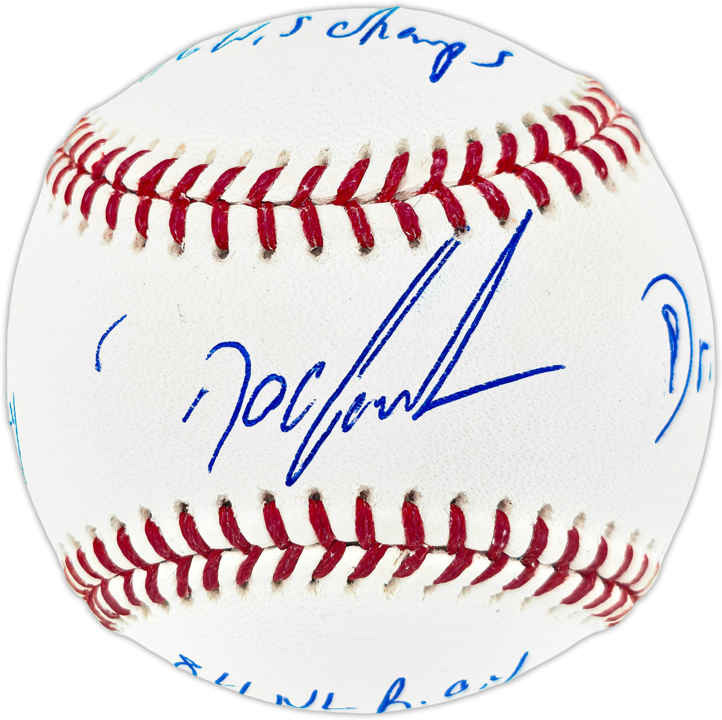 Dwight "Doc" Gooden Autographed Official Statball MLB Baseball New York Mets Beckett BAS Witness #2W442672