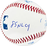 Dwight "Doc" Gooden Autographed Official Statball MLB Baseball New York Mets Beckett BAS Witness #2W442672