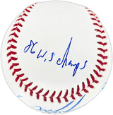 Dwight "Doc" Gooden Autographed Official Statball MLB Baseball New York Mets Beckett BAS Witness #2W442672