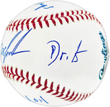 Dwight "Doc" Gooden Autographed Official Statball MLB Baseball New York Mets Beckett BAS Witness #2W442672