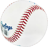 Dave Concepcion Autographed Official MLB Baseball Cincinnati Reds "75-76 WSC" (Smudged) Beckett BAS QR #BR50669