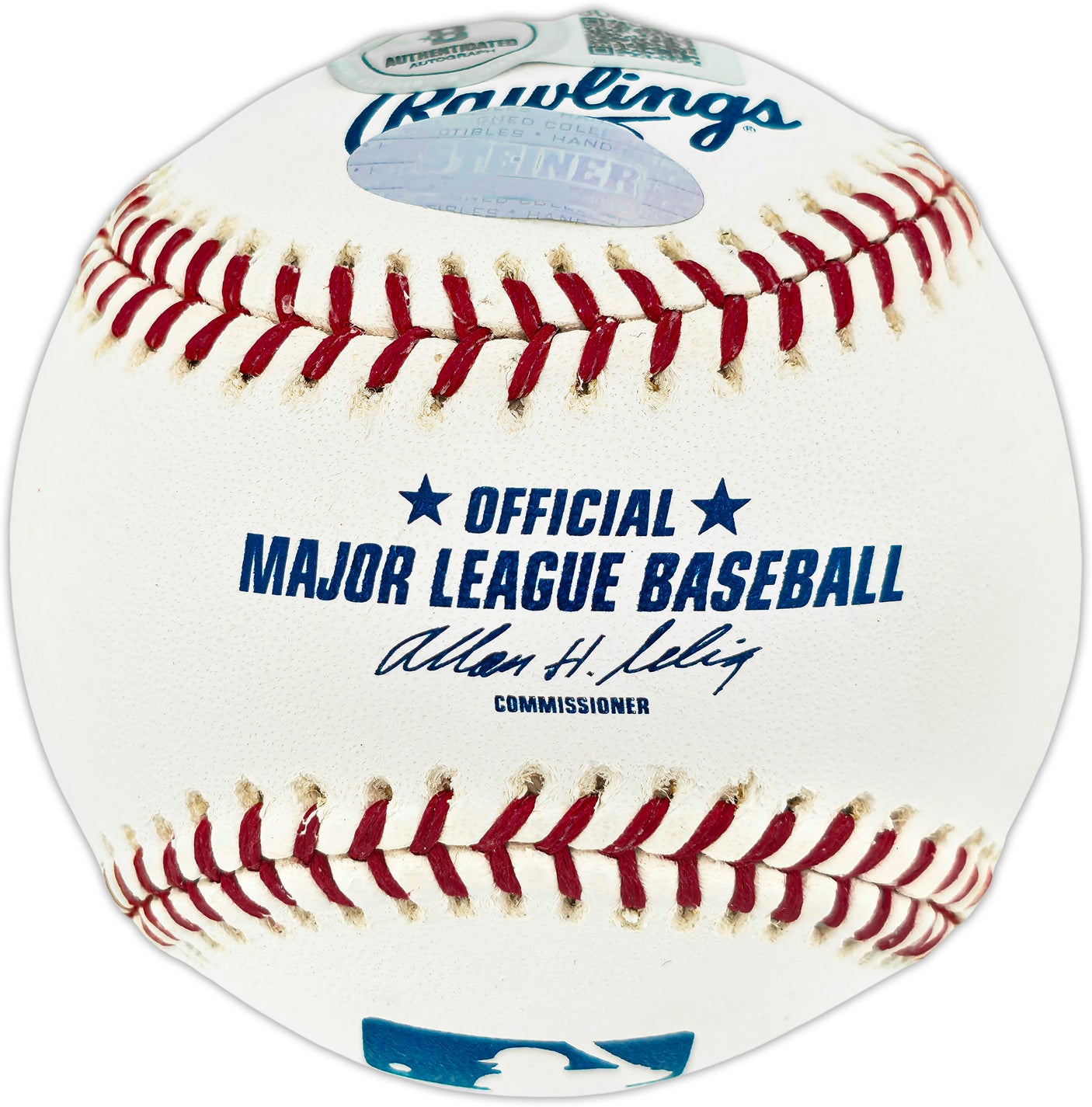 Chipper Jones Autographed Official MLB Baseball Atlanta Braves (Smudged) Beckett BAS QR #BU86951