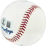 Chipper Jones Autographed Official MLB Baseball Atlanta Braves (Smudged) Beckett BAS QR #BU86951