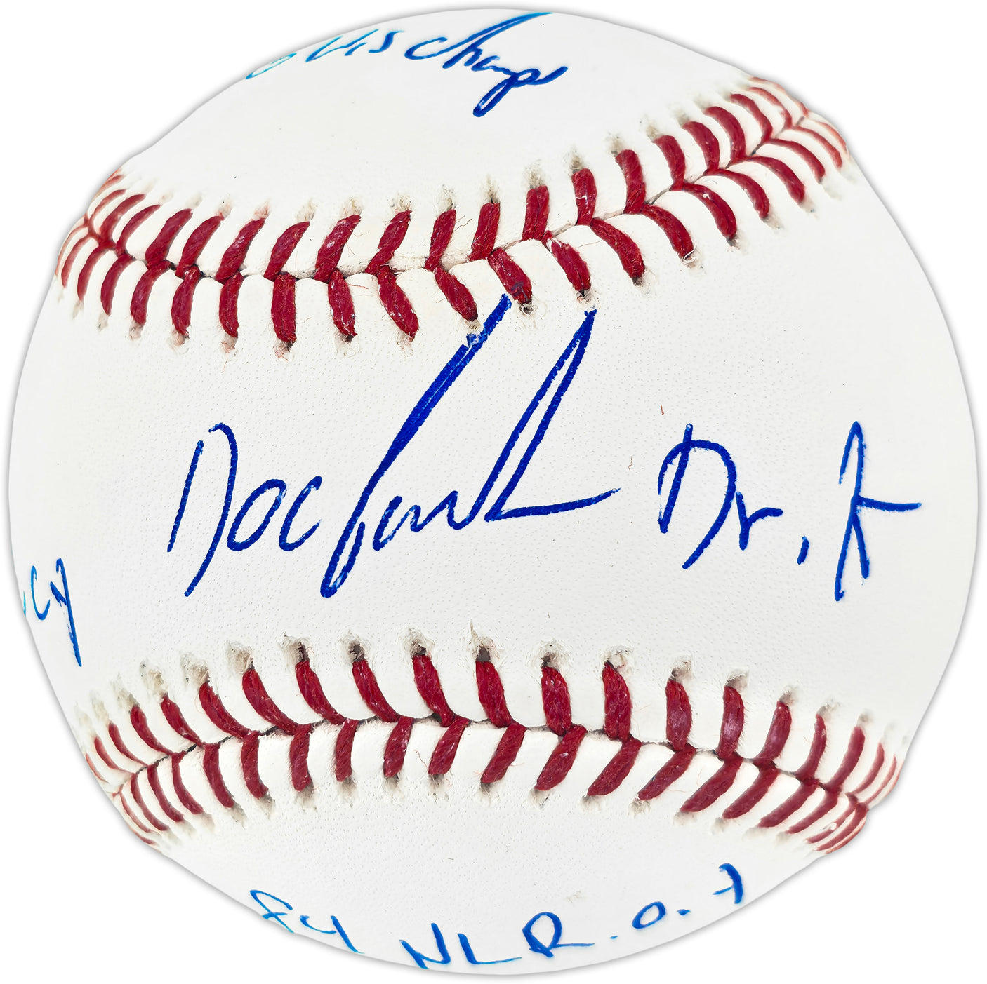 Dwight "Doc" Gooden Autographed Official MLB Baseball New York Mets "86 WS Champs, 84 NL ROY, 85 NL CY, Dr K" Beckett BAS Witness #2W807728
