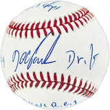 Dwight "Doc" Gooden Autographed Official MLB Baseball New York Mets "86 WS Champs, 84 NL ROY, 85 NL CY, Dr K" (Smudged) Beckett BAS Witness #2W807719