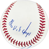 Dwight "Doc" Gooden Autographed Official MLB Baseball New York Mets "86 WS Champs, 84 NL ROY, 85 NL CY, Dr K" (Smudged) Beckett BAS Witness #2W807719